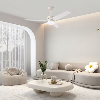 Immax NEO 07284L - Ventilador de tecto dimerizável LED+CCT VARIABLE LED/24W/230V 3000/4000/6000K Wi-Fi Tuya + controlo remoto
