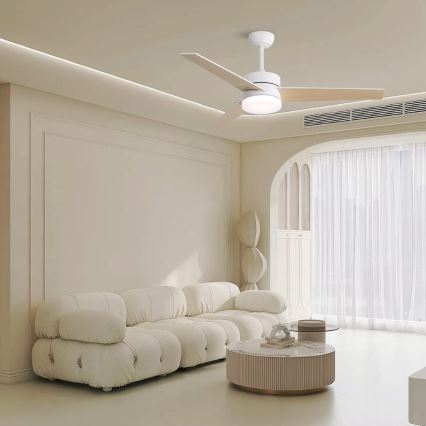 Immax NEO 07284L - Ventilador de tecto dimerizável LED+CCT VARIABLE LED/24W/230V 3000/4000/6000K Wi-Fi Tuya + controlo remoto