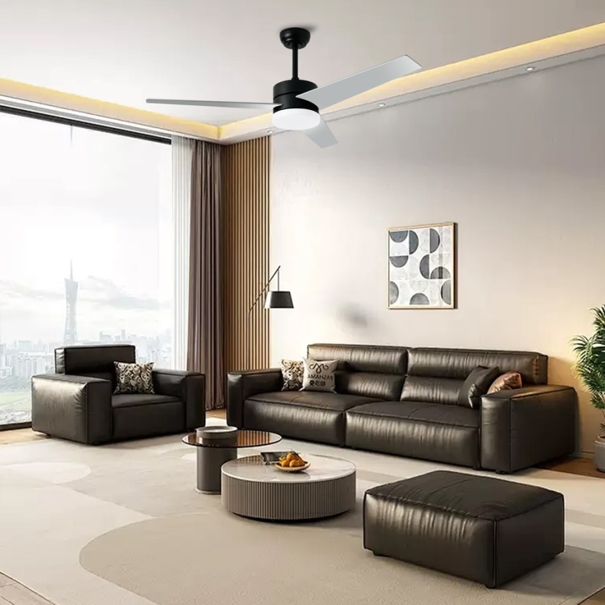 Immax NEO 07285L - Ventilador de teto dimerizável LED CCT VARIABLE LED/24W/230V 3000/4000/6000K Wi‑Fi Tuya + controlo remoto