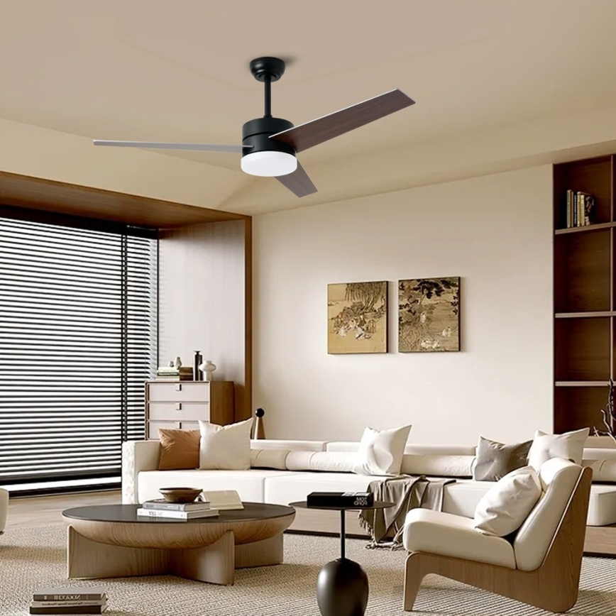 Immax NEO 07285L - Ventilador de teto dimerizável LED CCT VARIABLE LED/24W/230V 3000/4000/6000K Wi‑Fi Tuya + controlo remoto