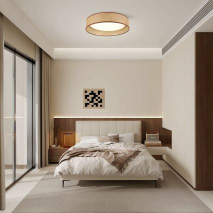 Immax NEO 07288L - Plafon LED+CCT dimerizável LONA LED/36W/230V 3000-6000K Wi-Fi Tuya Ø 45,5 cm + controlo remoto