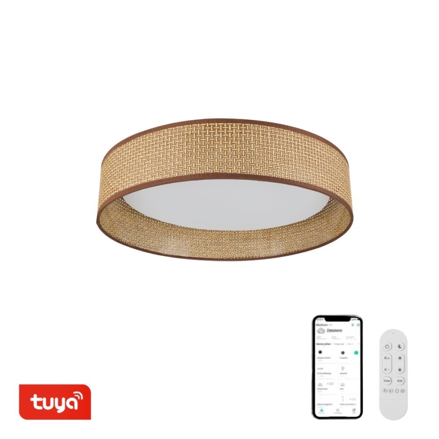 Immax NEO 07288L - Plafon LED+CCT dimerizável LONA LED/36W/230V 3000-6000K Wi-Fi Tuya Ø 45,5 cm + controlo remoto