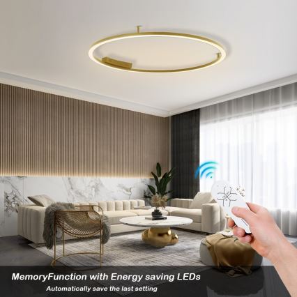 Immax NEO 07290-120G - LED+CCT Luminária de teto dimerizável FINO LED/55W/230V 2700-6500K Tuya Ø 120 cm + controlo remoto