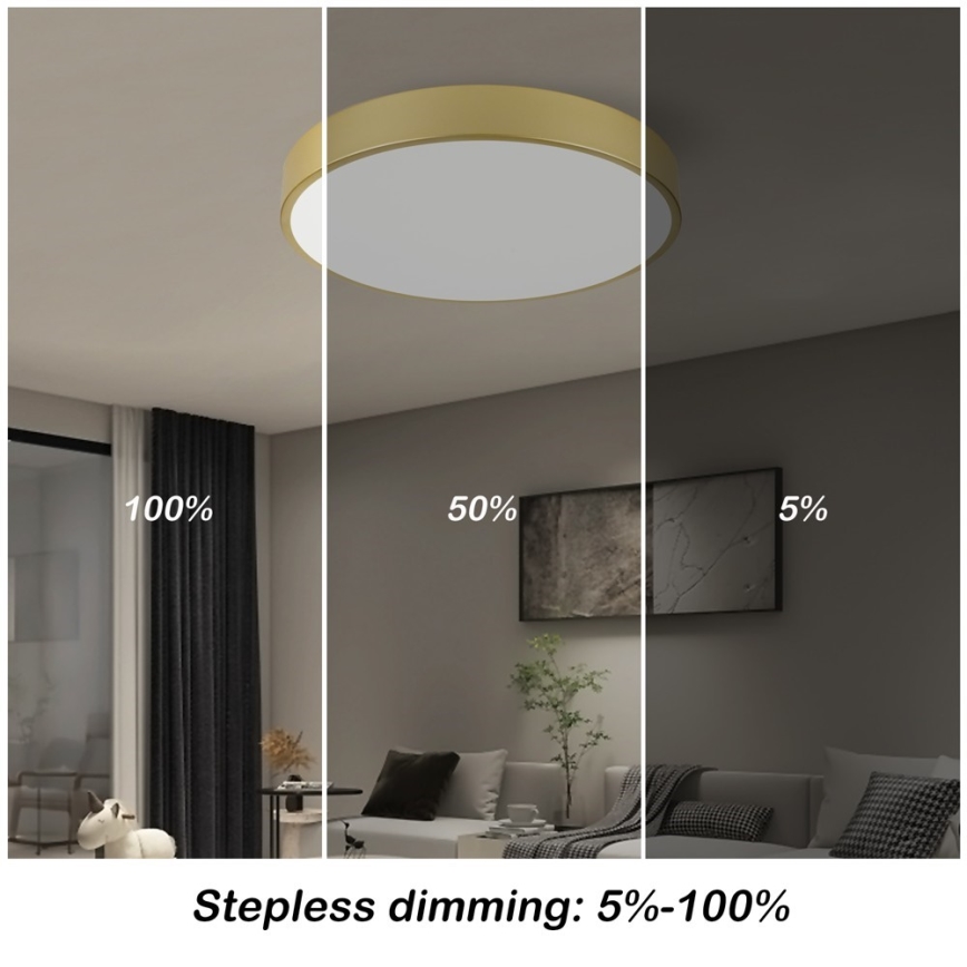 Immax NEO 07292L - LED+CCT Candeeiro de tecto dimerizável SEMPLICI LED/36W/230V 2700-6500K Ø 40 cm + comando remoto