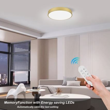 Immax NEO 07292L - LED+CCT Candeeiro de tecto dimerizável SEMPLICI LED/36W/230V 2700-6500K Ø 40 cm + comando remoto