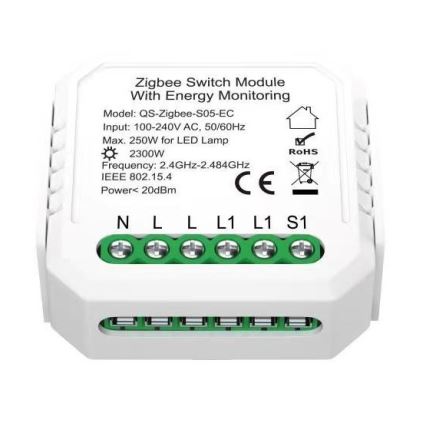 Immax NEO 07521L - Controlador inteligente com medição de consumo V6 1-botão Tuya