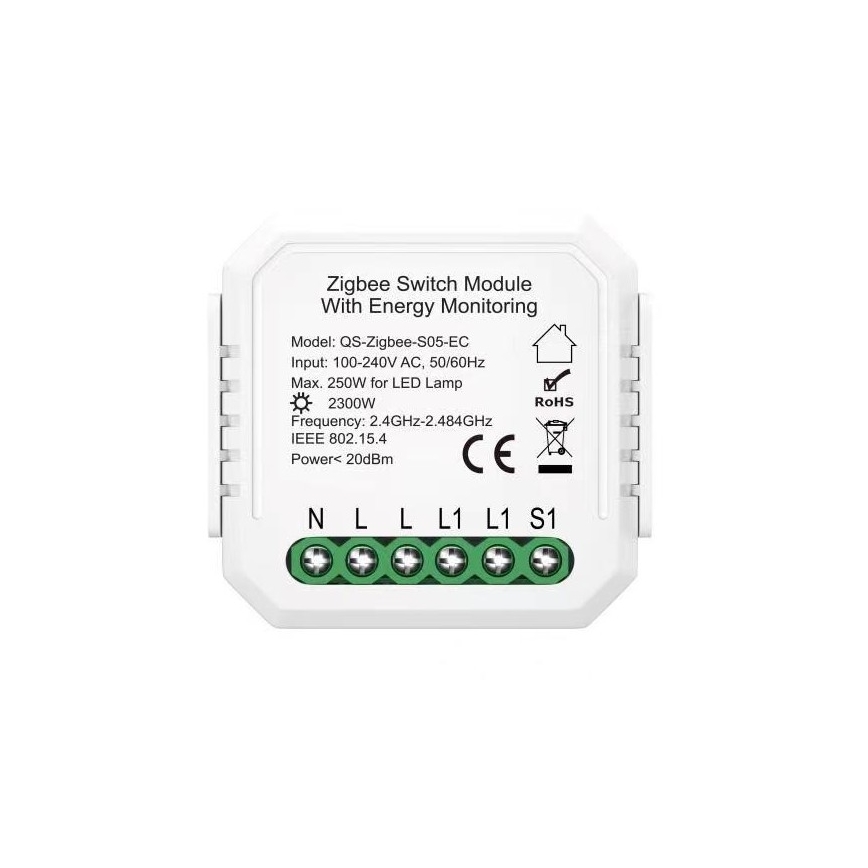 Immax NEO 07521L - Controlador inteligente com medição de consumo V6 1-botão Tuya