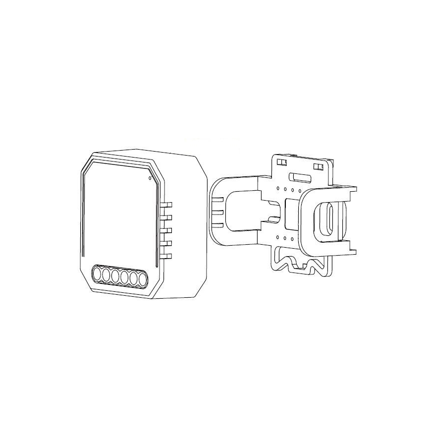 Immax NEO 07521L - Controlador inteligente com medição de consumo V6 1-botão Tuya