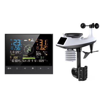 Immax NEO 07528L - Estação meteorológica profissional 7 em 1 NEO LITE SMART 5V/2xAAA + 3xAA