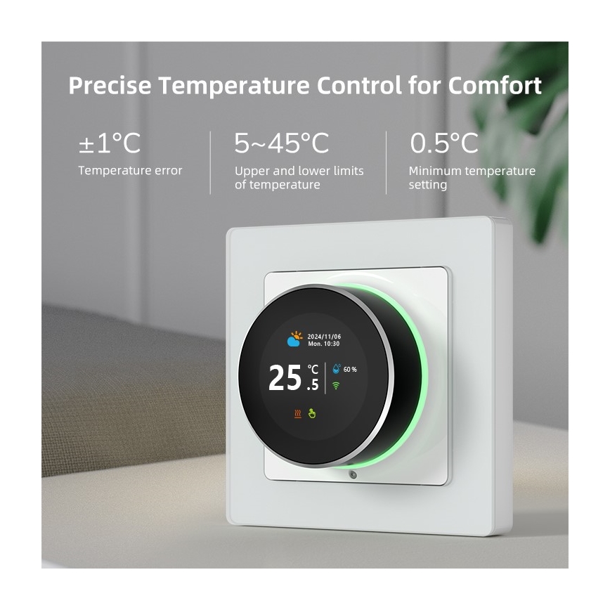 Immax NEO 07534L - Termostato para aquecimento de pavimento SMART 230V/3A Wi-Fi Tuya
