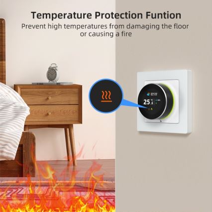 Immax NEO 07534L - Termostato para aquecimento de pavimento SMART 230V/3A Wi-Fi Tuya