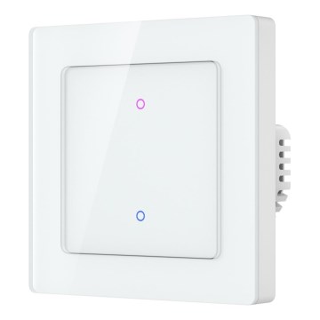 Immax NEO 07539L - Interruptor inteligente de 2 botões 230V Wi‑Fi Tuya