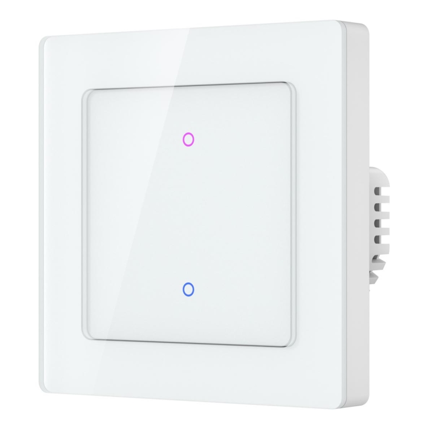 Immax NEO 07539L - Interruptor inteligente de 2 botões 230V Wi‑Fi Tuya