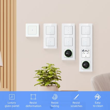 Immax NEO 07542L - Moldura 3Z para interruptores, tomadas e termostatos