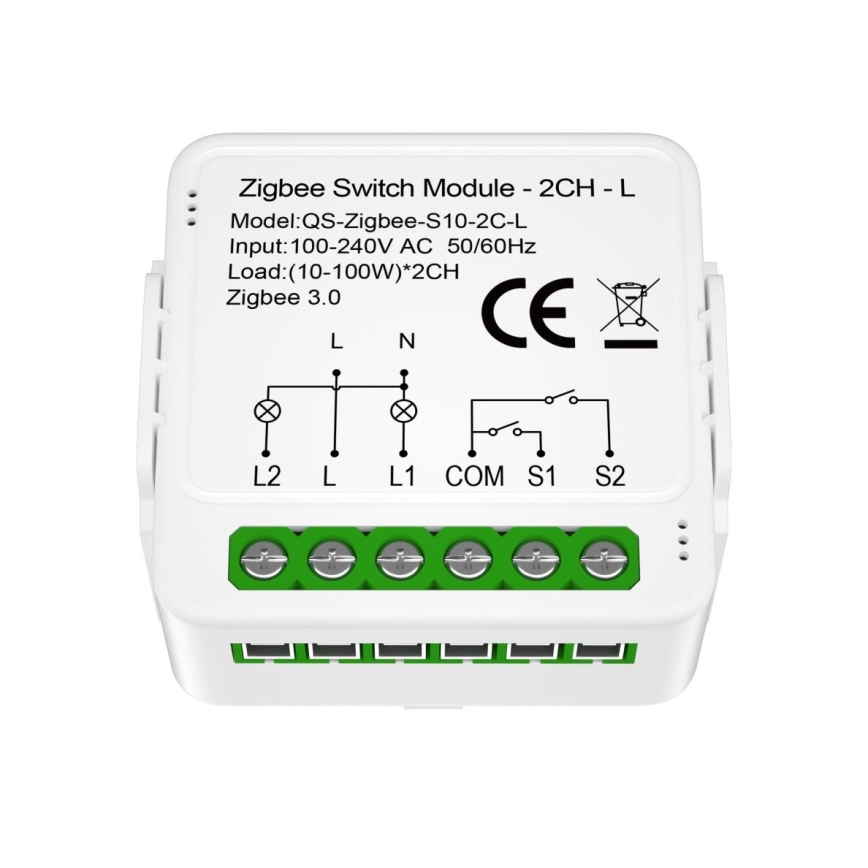 Immax NEO 07572L - Módulo Inteligente NEO LITE V8 2-botões Tuya