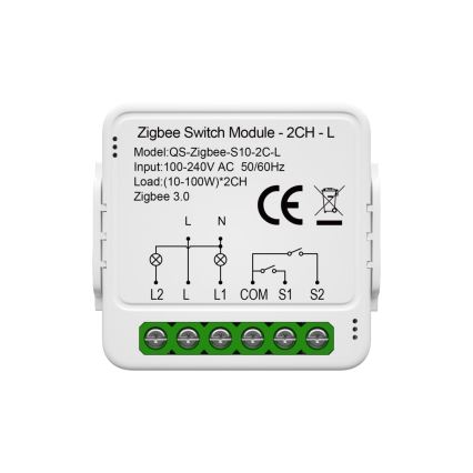 Immax NEO 07572L - Módulo Inteligente NEO LITE V8 2-botões Tuya