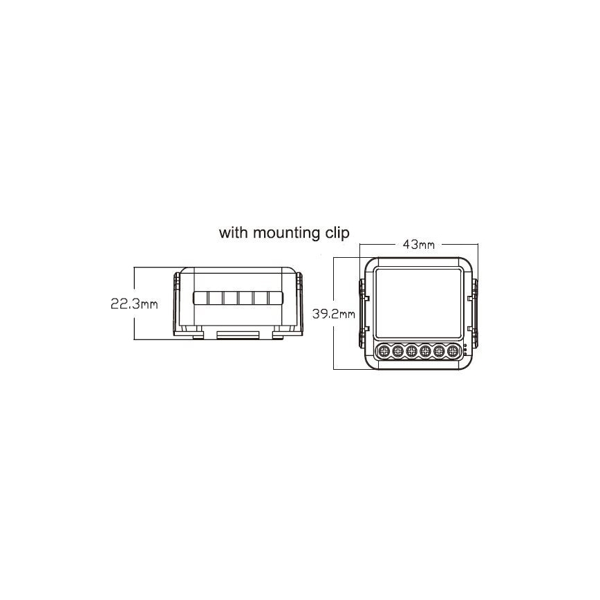 Immax NEO 07572L - Módulo Inteligente NEO LITE V8 2-botões Tuya