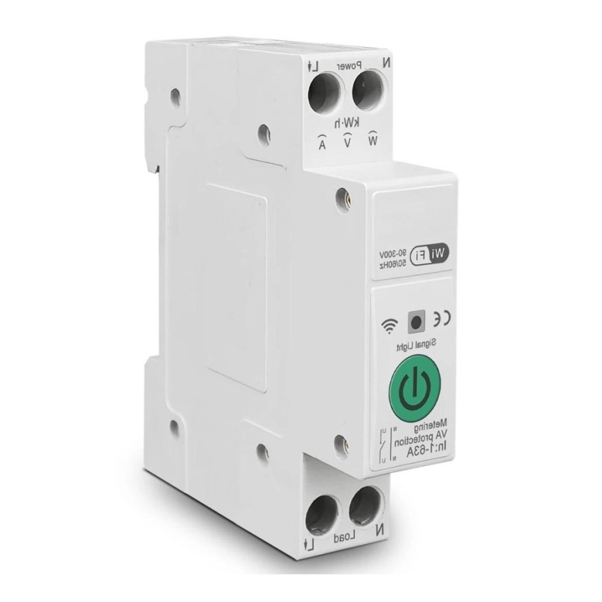 Immax NEO 07574L - Disjuntor inteligente monofásico 1-63A Wi-Fi Tuya