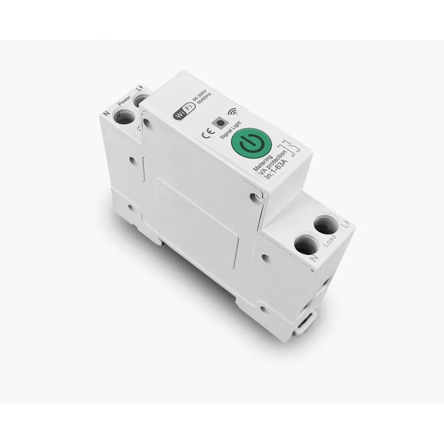 Immax NEO 07574L - Disjuntor inteligente monofásico 1-63A Wi-Fi Tuya