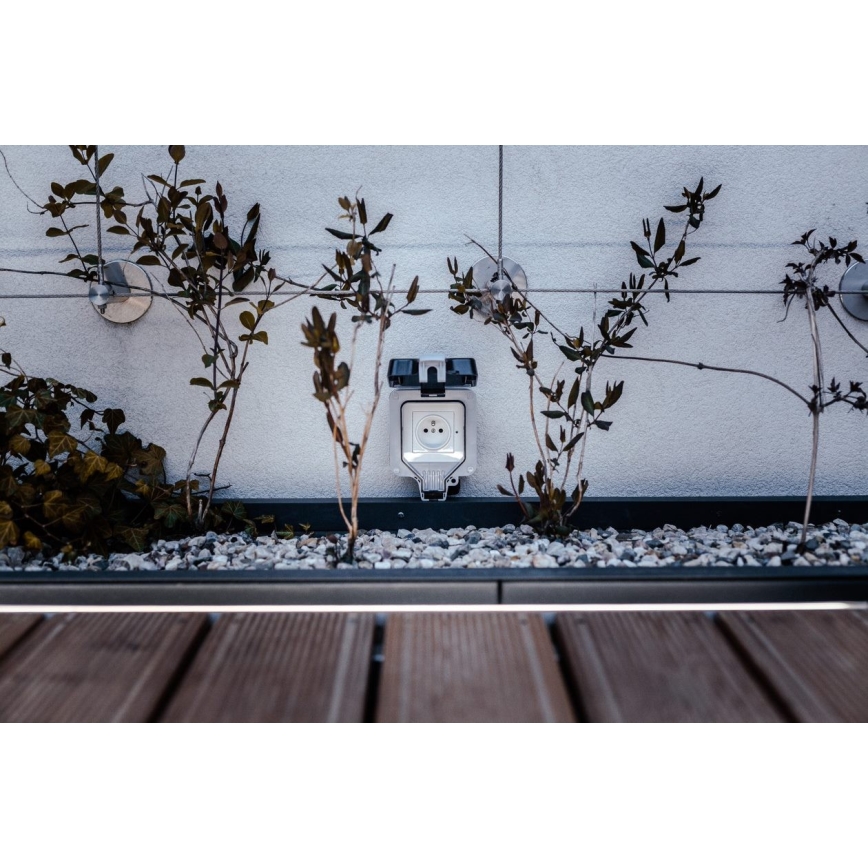 Immax NEO 07708L - Tomada exterior NEO LITE Smart 1x230V IP65 Wi-Fi Tuya