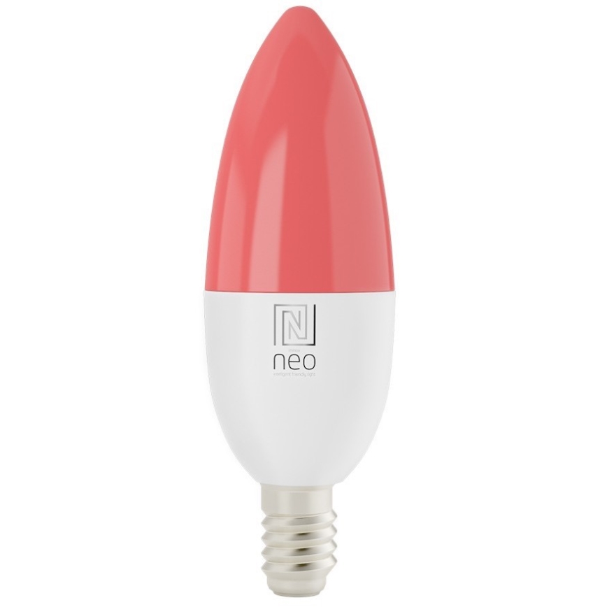 Immax NEO 07716CDO - CONJUNTO 3x LED RGB+CCT Lâmpada com regulação E14/6W/230V Wi-Fi Tuya + controlo remoto