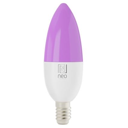 Immax NEO 07716CDO - CONJUNTO 3x LED RGB+CCT Lâmpada com regulação E14/6W/230V Wi-Fi Tuya + controlo remoto