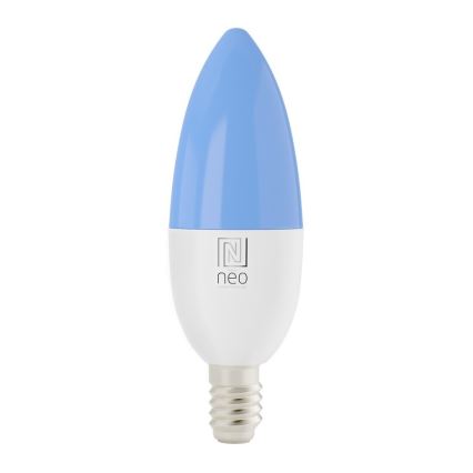 Immax NEO 07716L - LED RGB+CCT Lâmpada com regulação E14/5,5W/230V 2700K Wi-Fi Tuya
