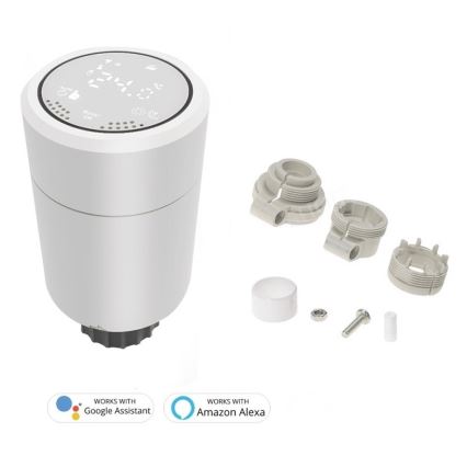 Immax NEO 07732B - CONJUNTO 2x Cabeça termostática + BRIDGE PRO v2 2xAA/3V Tuya