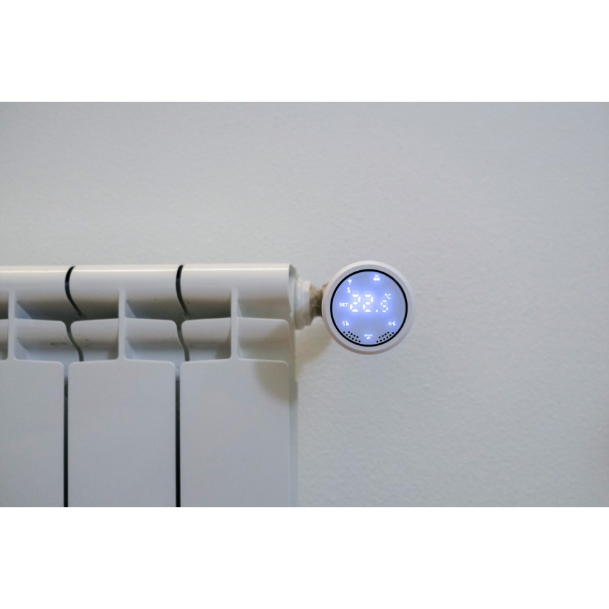 Immax NEO 07732L - Cabeça termostática 2xAA/3V Tuya