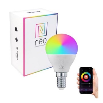 Immax NEO 07745L - LED RGB+CCT Lâmpada com regulação E14/6W/230V 2700-6500K Wi-Fi Tuya