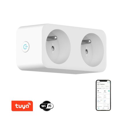 Immax NEO 07751L - Divisor de tomadas inteligente NEO LITE 2x16A/230V Wi-Fi Tuya