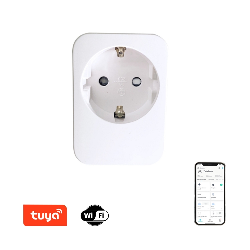 Immax NEO 07761L - Ficha inteligente NEO LITE 3680W/230V/16A Wi-Fi Tuya