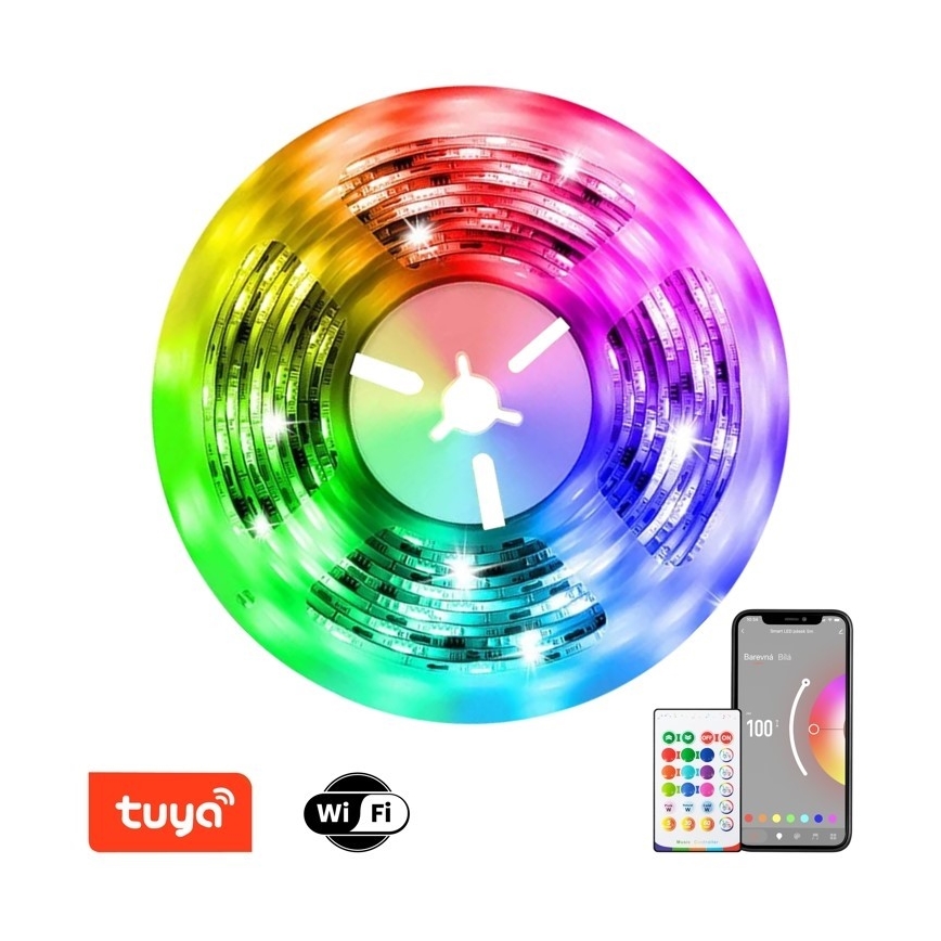 Immax NEO 07775L - LED RGB+CCT Tira com regulação NEO LITE LED/48W/230V 10 m IP65 MUSIC Wi-Fi Tuya + comando