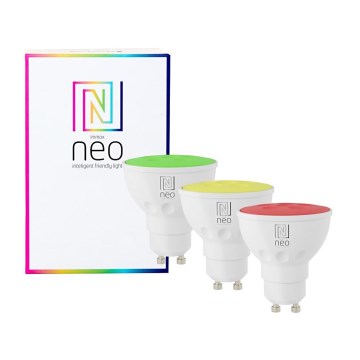 Immax NEO 07777C - CONJUNTO 3x LED RGB+CCT Lâmpada com regulação GU10/4,8W/230V Tuya