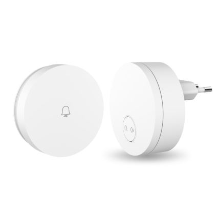 Immax NEO 07779L - Campainha Sem Fios Plug-in - unidade interior 230V Wi-Fi Tuya branco