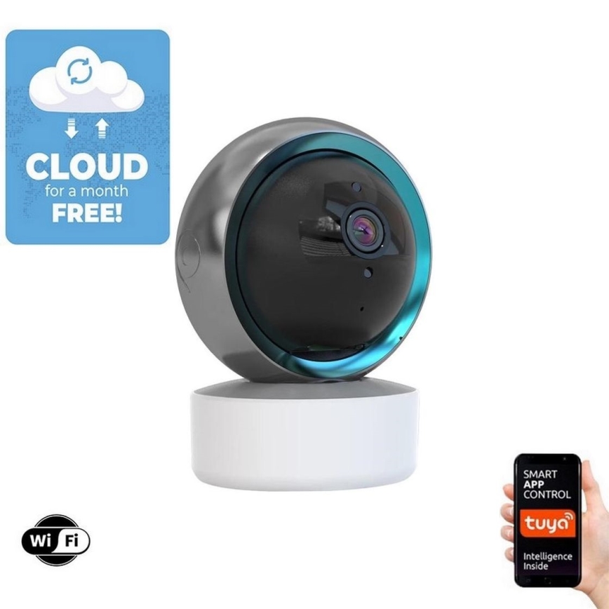 Immax NEO 07781L  - Câmara interior inteligente com sensor EYE NEO LITE 355° P/T 5MP Wi-Fi Tuya