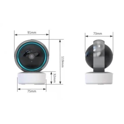 Immax NEO 07781L  - Câmara interior inteligente com sensor EYE NEO LITE 355° P/T 5MP Wi-Fi Tuya