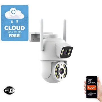Immax NEO 07783L - Câmara exterior inteligente com sensor DOUBLE 355° P/T 2x2MP IP65 Wi-Fi Tuya