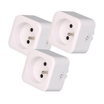 Immax NEO 07786C - CONJUNTO 3x Tomadas inteligente NEO LITE 3680W/230V/16A Tuya