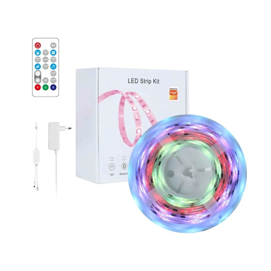 Immax NEO 07791L - Tira LED RGB com regulação NEO LITE LED/18W/230V 5m IP65 MUSIC Wi-FI Tuya + comando
