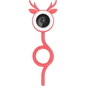 Immax NEO 07798L - Monitor de bebé inteligente recarregável 5V Wi-Fi Tuya rosa