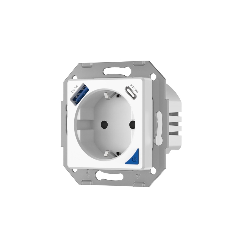 Immax NEO 07801L - Tomada inteligente 16A/230V + 1xUSB-A+1xUSB C Tuya