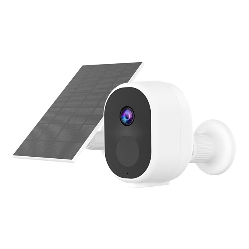 Immax NEO 07802L - Câmara solar inteligente para exterior com sensor BARREL 5000 mAh Wi-Fi Tuya IP65