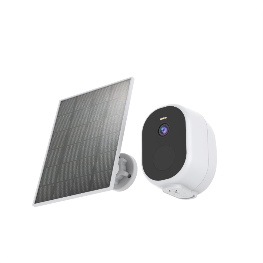 Immax NEO 07802L - Câmara solar inteligente para exterior com sensor BARREL 5000 mAh Wi-Fi Tuya IP65