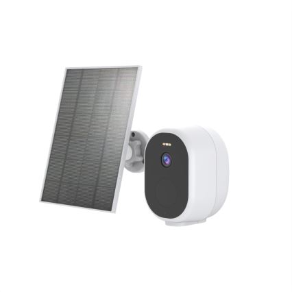 Immax NEO 07802L - Câmara solar inteligente para exterior com sensor BARREL 5000 mAh Wi-Fi Tuya IP65