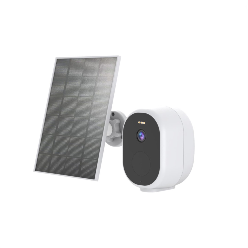 Immax NEO 07802L - Câmara solar inteligente para exterior com sensor BARREL 5000 mAh Wi-Fi Tuya IP65