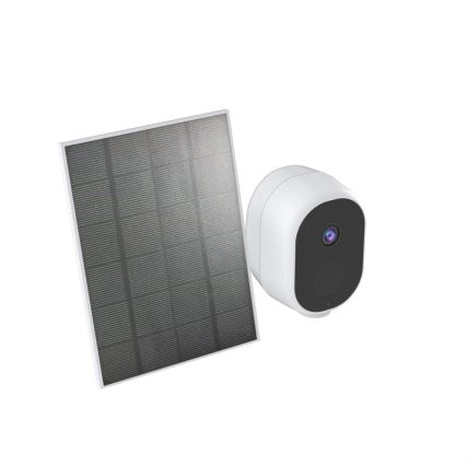 Immax NEO 07802L - Câmara solar inteligente para exterior com sensor BARREL 5000 mAh Wi-Fi Tuya IP65