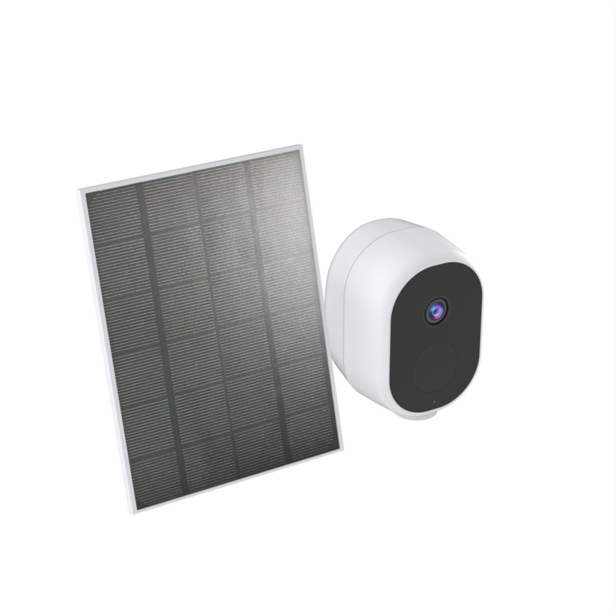 Immax NEO 07802L - Câmara solar inteligente para exterior com sensor BARREL 5000 mAh Wi-Fi Tuya IP65