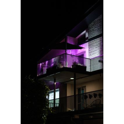Corrente exterior regulável LED RGB+CCT GARLAND 15xLED/1W/230V 15m Wi-Fi Tuya IP65 + comando