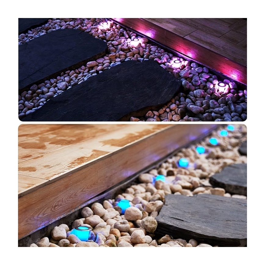 Immax NEO 07905L - Iluminação solar LED RGB com regulação ESTRELAS 8xLED/0,25W/5V IP65 Tuya